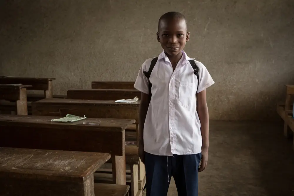 Education, student, boy, classroom, child, school, illustrating accessible learning materials in african classrooms